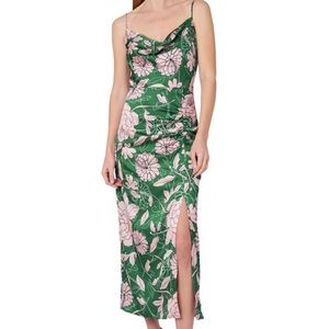 MILLY Lilliana Floral Midi-Dress - Size 2